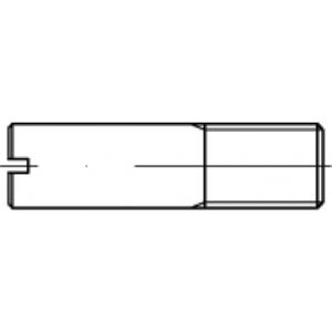 TOOLCRAFT TO-5394711 Tapeind M4 Staal Galvanisch verzinkt 100 stuk(s)