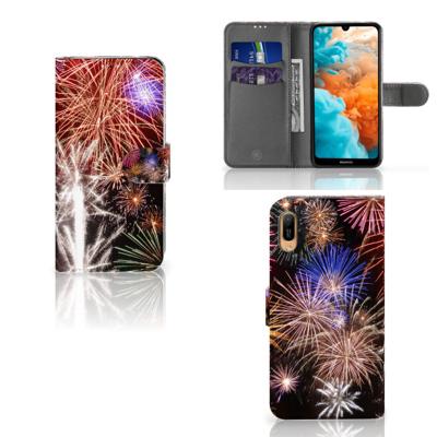 Huawei Y6 (2019) | Wallet Case | met Pasjes | Vuurwerk