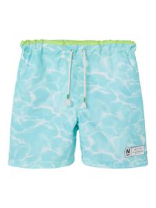 Name It Name It Jongens Zwemshort Kinderen NKMZAGLO Waterprint Blauw