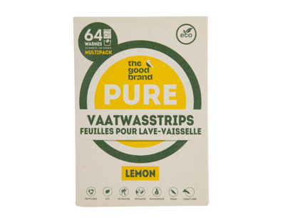 The Good Brand Vaatwasstrips - citroen - 64st