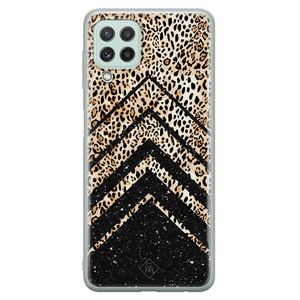Samsung Galaxy A22 4G siliconen hoesje - Chevron luipaard