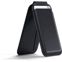 Satechi Magnetic Wallet Stand Leren Case Apple Zwart