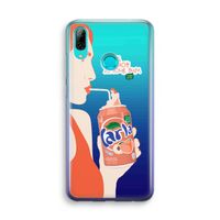 Peach please!: Huawei P Smart (2019) Transparant Hoesje