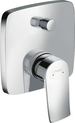Hansgrohe Metris ééngreeps badmengkraan afbouwdeel met zekerheidscombinatie voor iBox Universal, chroom