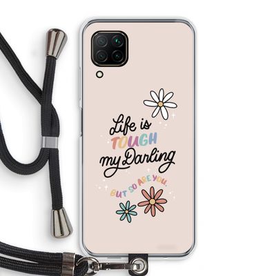 Tough Life: Huawei P40 Lite Transparant Hoesje met koord
