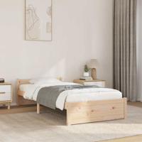 Bedframe massief hout 90x190 cm