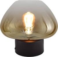 Masterlight TafellampGenua zwart met goud glas Ø 29cm - 4970-05-15-29