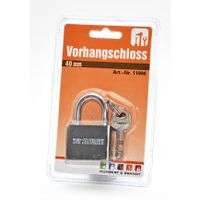 Hangslot met 3 sleutels - 40 mm - messing - kofferslot