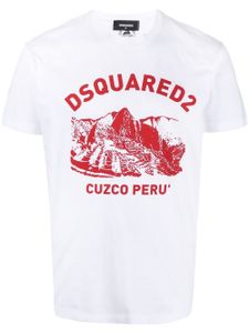 DSQUARED2 t-shirt à logo imprimé - Blanc