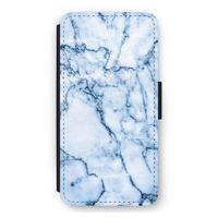 Blauw marmer: iPhone 12 Pro Max Flip Hoesje