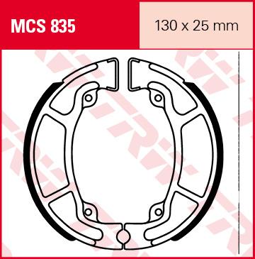 TRW Remschoenen, remblokken en voor de moto, MCS835