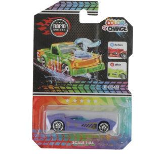 Rapid Wheels die cast auto color change assorti