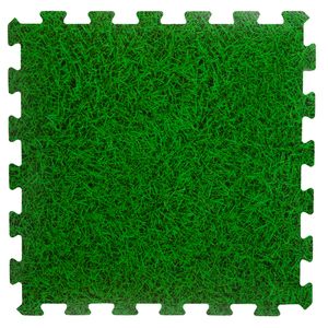 8x stuks Foam puzzelmat zwembadtegels/fitnesstegels gras 50 x 50 cm   -