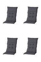 Kussen hoog 50x123 Rib grijs (4 stuks) Madison - Madison