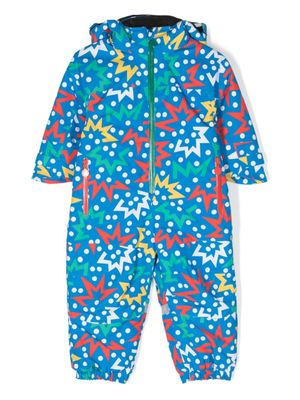 Stella McCartney Kids doudoune à étoiles imprimées - Bleu