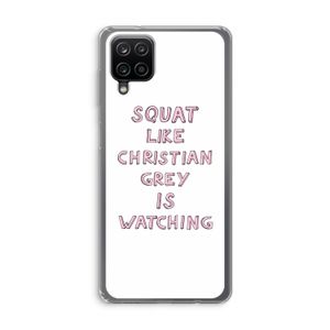 Christian Grey: Samsung Galaxy A12 Transparant Hoesje