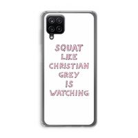 Christian Grey: Samsung Galaxy A12 Transparant Hoesje