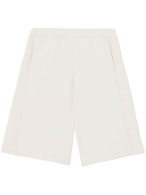 Burberry short de sport à logo embossé - Tons neutres