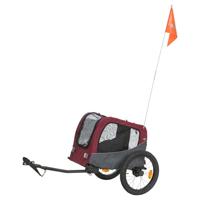 Trixie hondenfietskar grijs / rood