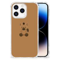 iPhone 14 Pro Stevig Bumper Hoesje Baby Hyena - thumbnail