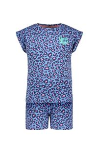 B.Nosy zomer pyjama meisjes - blauw - luipaard AOP - Zenna