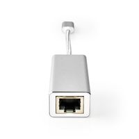 USB-Adapter | USB 3.2 Gen 1 | USB Type-C© Male | RJ45 Female | Verguld | 0.20 m | Rond | Gebreid / - thumbnail