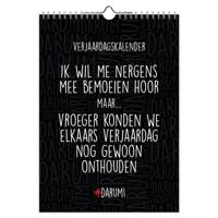 Verjaardagskalender Darum A4 formaat