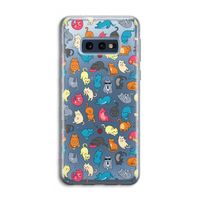 Kleurrijke katten: Samsung Galaxy S10e Transparant Hoesje