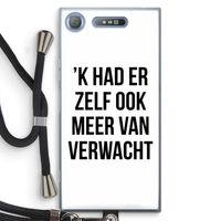 Meer verwacht: Sony Xperia XZ1 Transparant Hoesje met koord