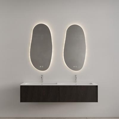 Badkamermeubel Gliss Design Timotheus 160 cm Charcoal (Keuze Wastafel)
