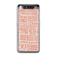 Marrakech Pink: Samsung Galaxy A80 Transparant Hoesje