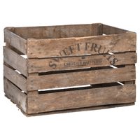 Houten opberg fruitkist/krat 42 x 51 cm