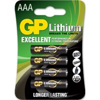 GP Batteries Gp Batterij Primary Lithium Aaa A4 - thumbnail