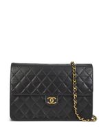 CHANEL Pre-Owned sac porté épaule Flap médium (1998) - Noir