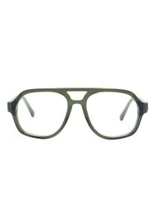 Moncler Eyewear lunettes de vue à moonture pilote - Vert