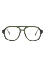Moncler Eyewear lunettes de vue à moonture pilote - Vert