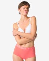 HEMA Damesboxer Katoen Everyday Tailleband Koraalroze (koraalroze)