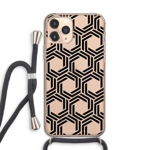 Geometrisch patroon: iPhone 11 Pro Transparant Hoesje met koord