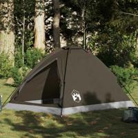 VidaXL Koepeltent 2-persoons waterdicht bruin VidaXL Koepeltent 2-persoons waterdicht bruin