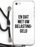 Belastinggeld: iPhone 5 / 5S / SE Transparant Hoesje met koord