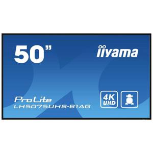 iiyama LH5075UHS-B1AG beeldkrant Digitale signage flatscreen 125,7 cm (49.5") LCD Wifi 500 cd/m² 4K Ultra HD Zwart Type processor Android 11 24/7