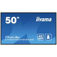 iiyama LH5075UHS-B1AG beeldkrant Digitale signage flatscreen 125,7 cm (49.5") LCD Wifi 500 cd/m² 4K Ultra HD Zwart Type processor Android 11 24/7 - thumbnail