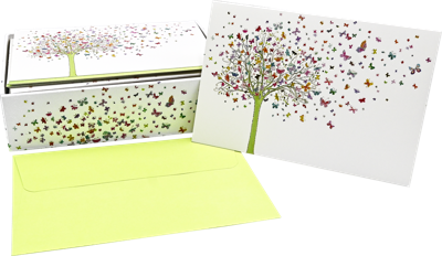 Tree of Butterflies Notitiekaarten 14 stuks