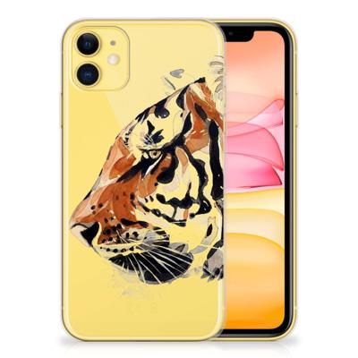 Smartphone hoesje Apple iPhone 11 Watercolor Tiger