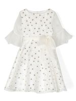 La Stupenderia robe à sequins brodés - Blanc