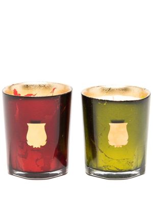 TRUDON lot de deux bougies parfumées Gloria and Gabriel - Rouge
