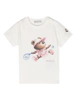 Moncler Enfant t-shirt à logo imprimé - Blanc - thumbnail