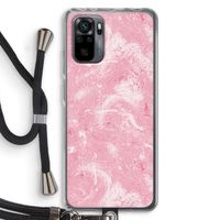 Abstract Painting Pink: Xiaomi Redmi Note 10 Pro Transparant Hoesje met koord