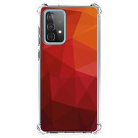 Shockproof Case voor Samsung Galaxy A52 4G/5G Polygon Red - thumbnail