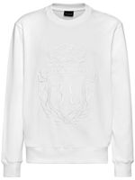 Billionaire sweat en coton à logo brodé - Blanc